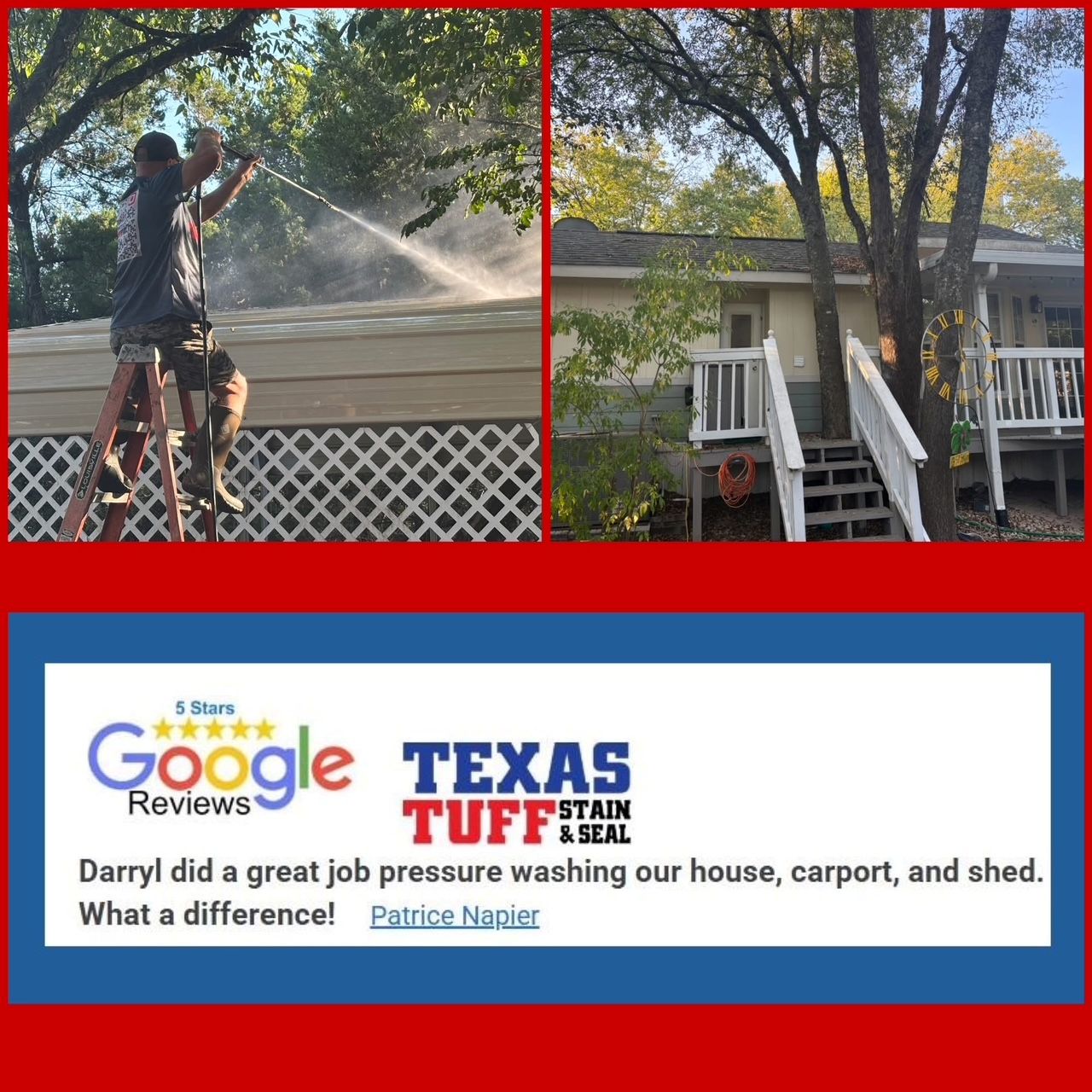 Texas Tuff Stain & Seal Testimonials